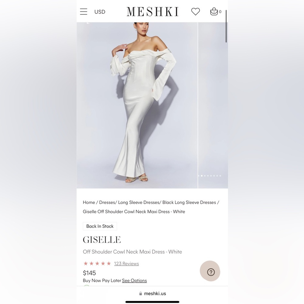 Meshki Giselle Dress NWT